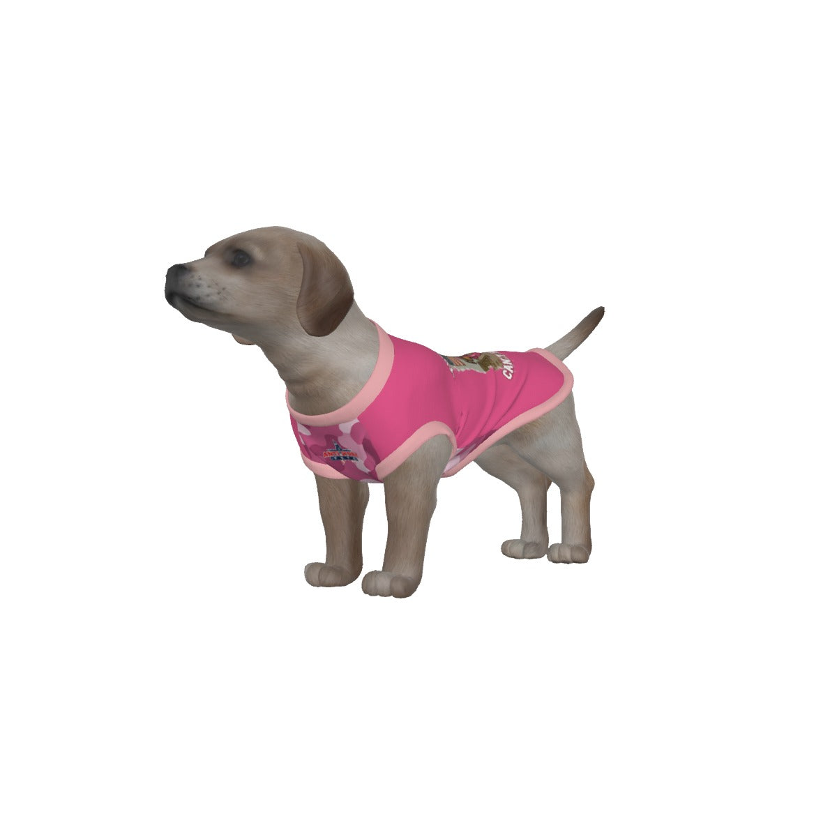 Yorkie- Pink & Pink Camo- Your Pronouns Can't Save You-Small Dog's Tank Top