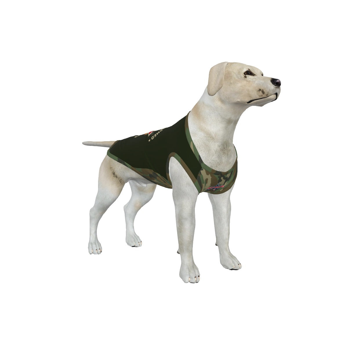 Corgie- Forest Green- My Owner Is Armed- Star Flag- Medium Dog's Tank Top