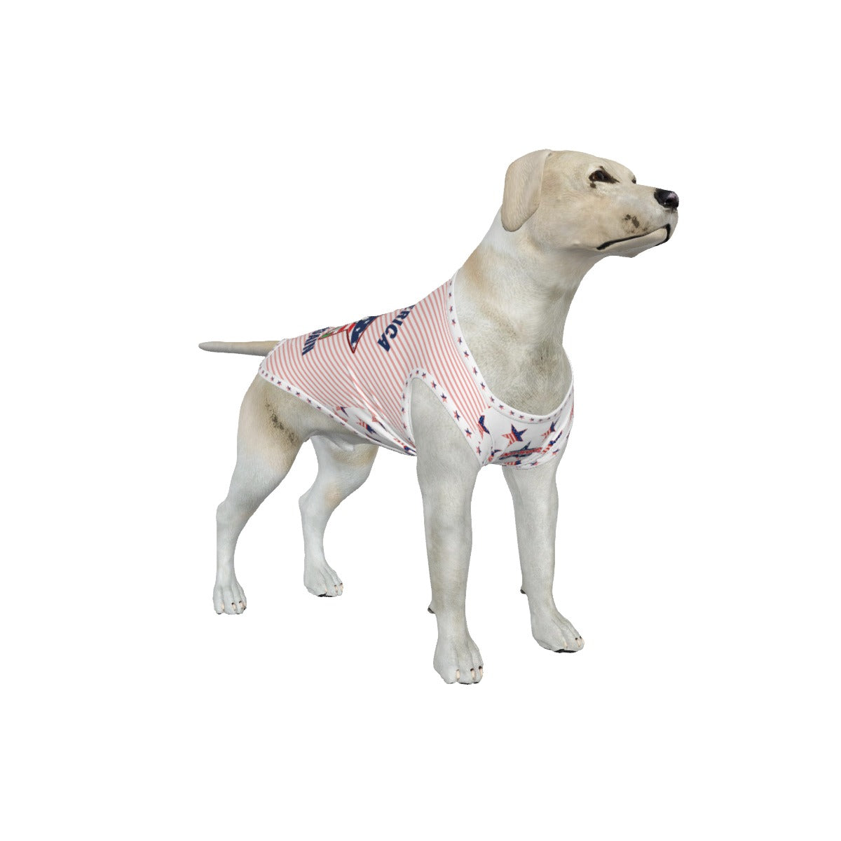 Poodle- Pink Candy Stripe- Make America Fetch Again - Big Dog's Tank Top