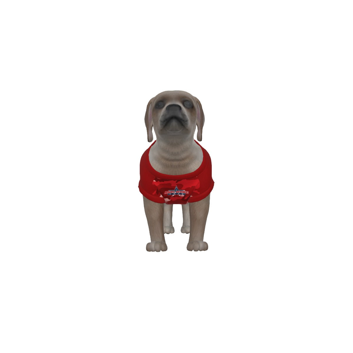 German Shepard-Girl Dog Red- My Owner Is Armed- Puppy Tank Top