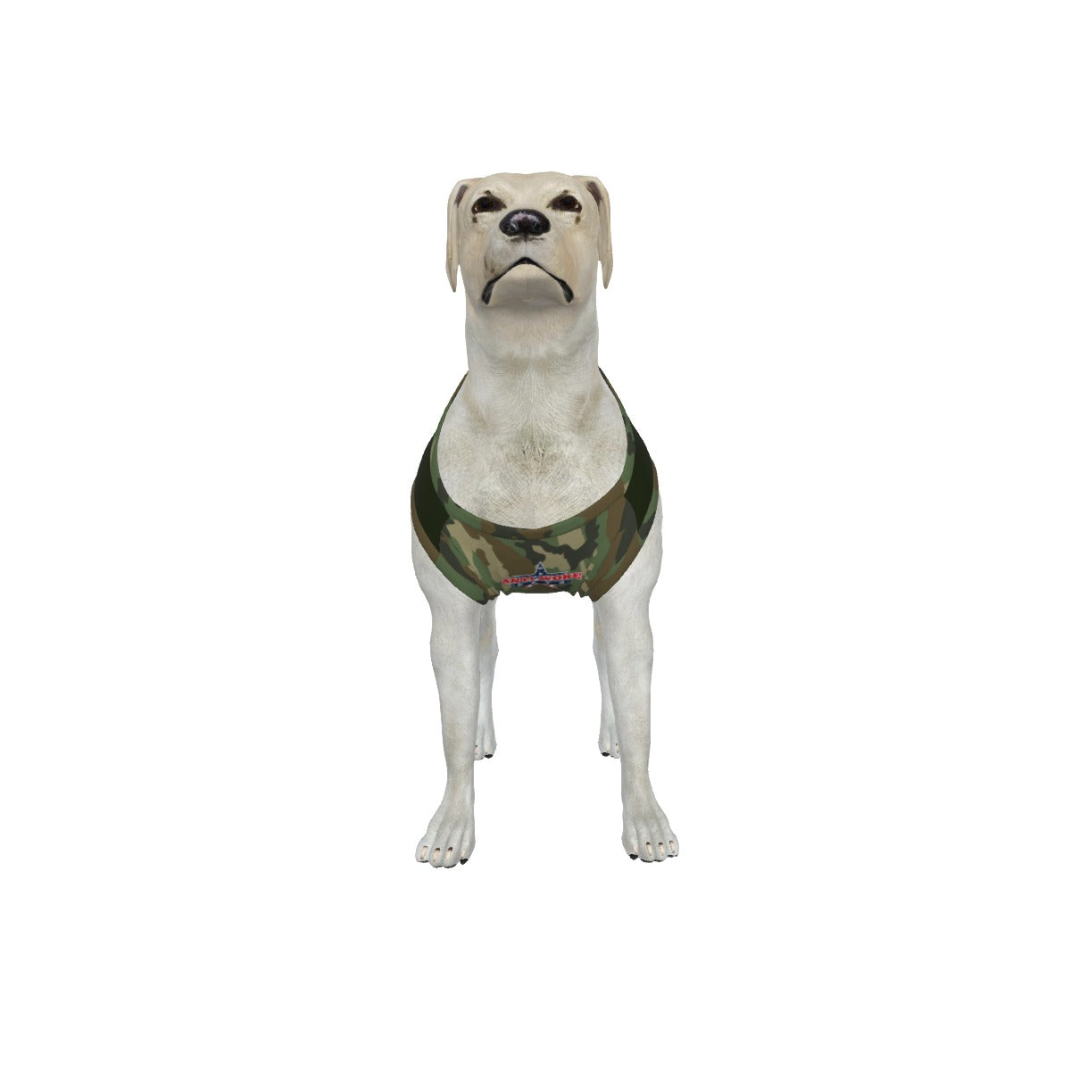Corgie- Forest Green- My Owner Is Armed- Star Flag- Medium Dog's Tank Top