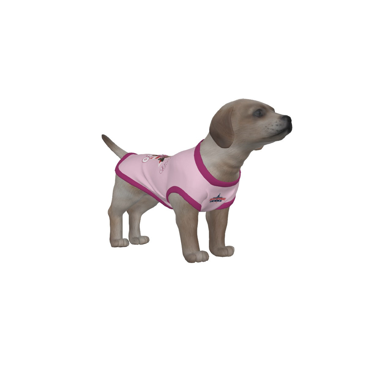 Shih Ztu- White and Brown Dog- Light Pink- Small Dog's Tank Top