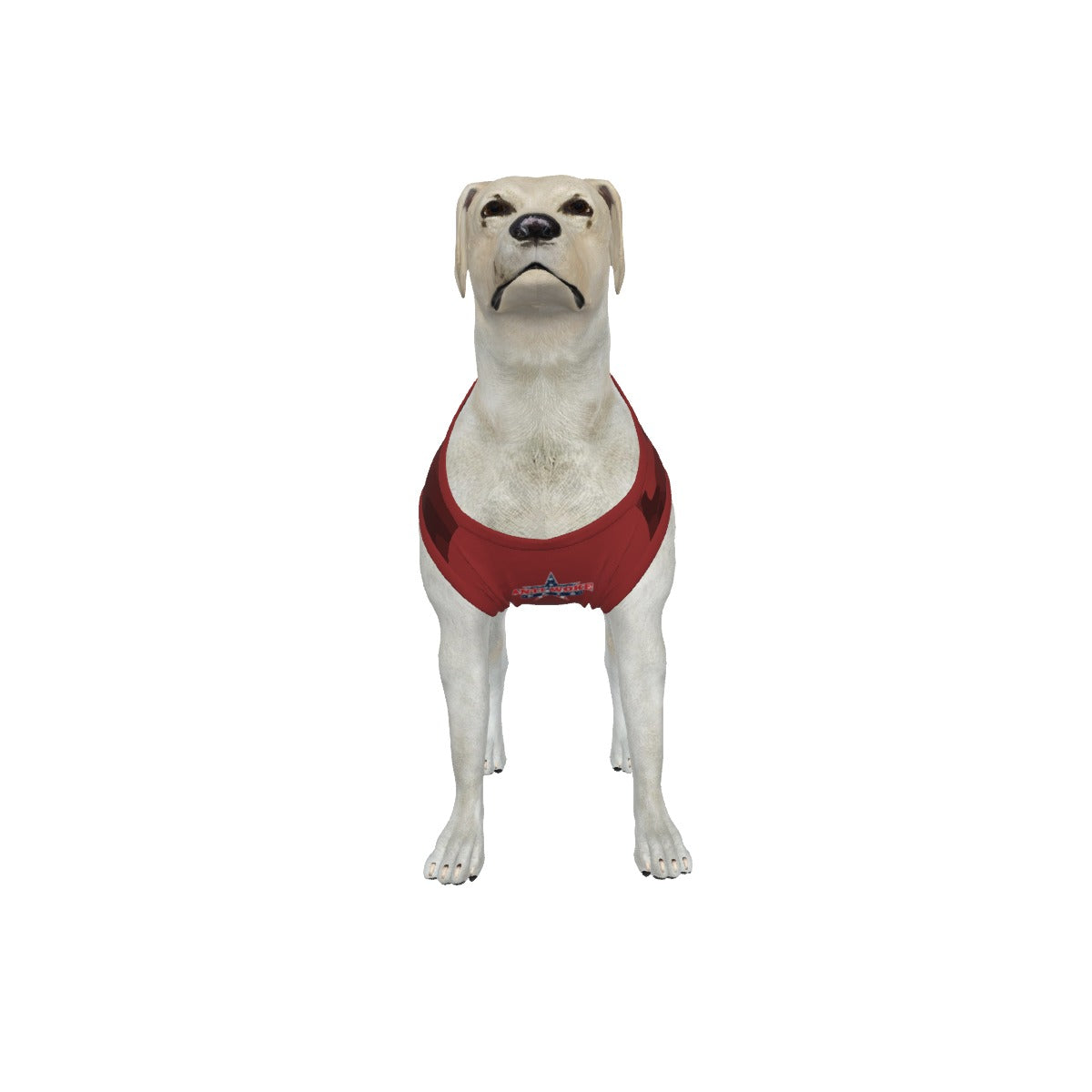 Frenchie-Tan- Red Camo- My Owner Is Armed- Medium Dog's Tank Top