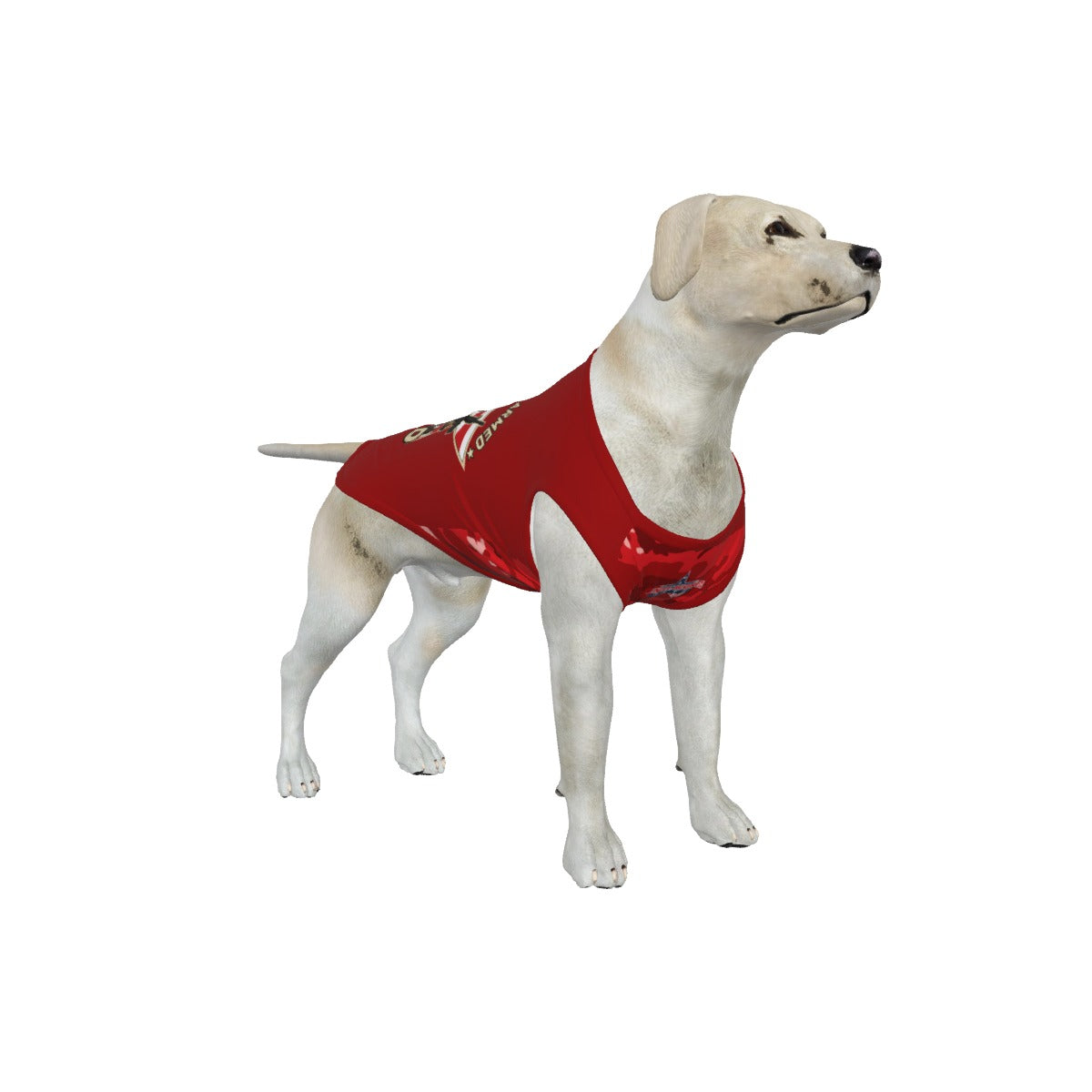 German Shepard-Girl Dog Red- My Owner Is Armed- Big Dog's Tank Top