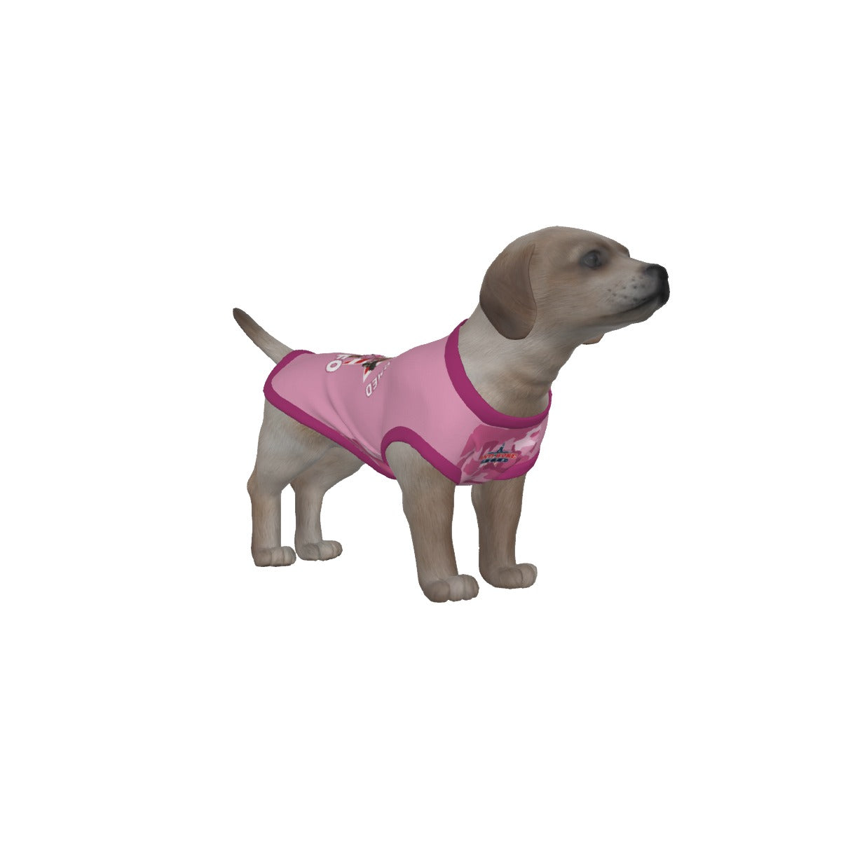Shih Ztu- White and Brown Dog- Light Pink & Pink Camo- Small Dog's Tank Top