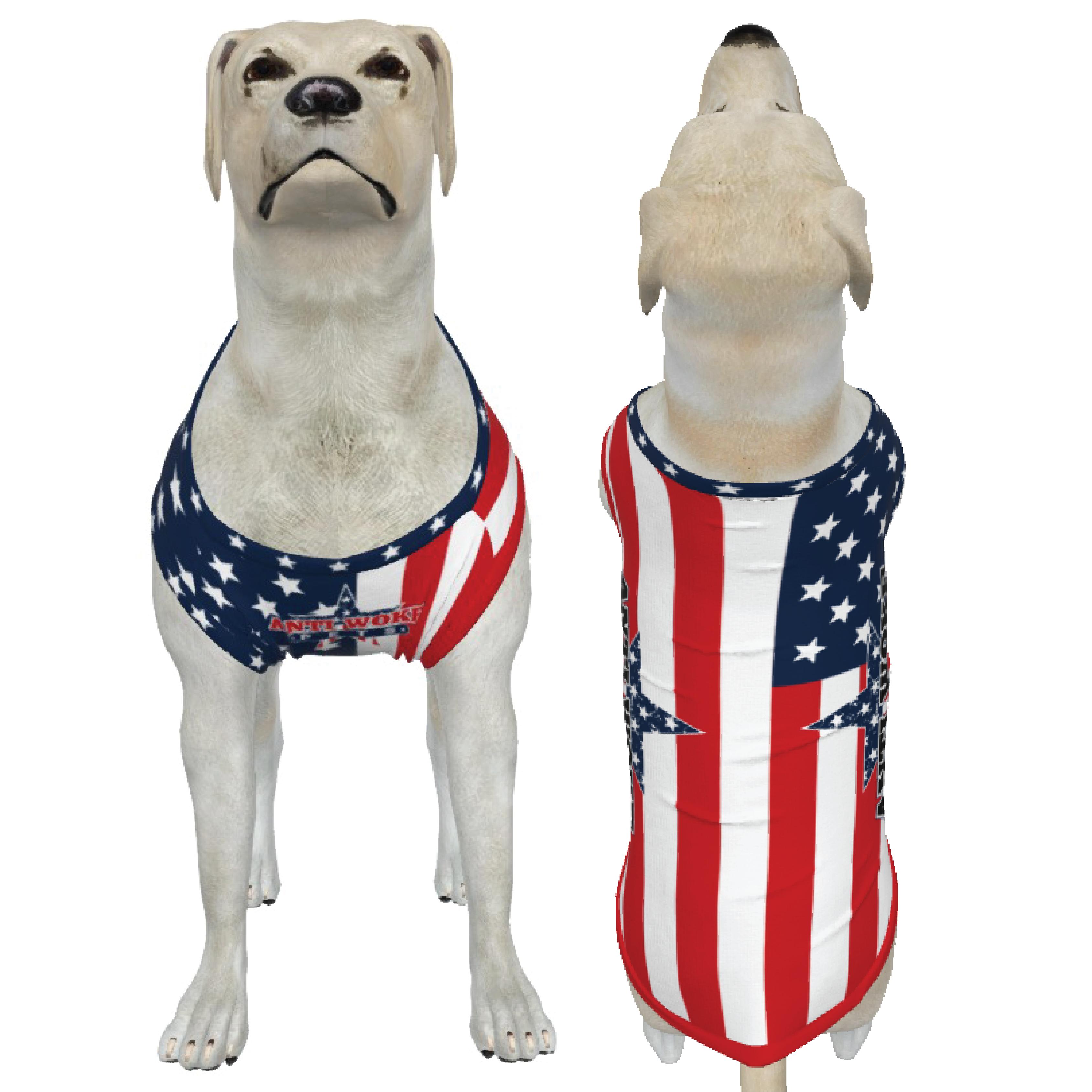 USA- Anti Woke Pets - Big Dog's Tank Top